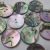 Natural shell coat buttons 50pcs 28mm 30mm 44L large abalone shell buttons for sewing diy craft decorative sewing accessories 2