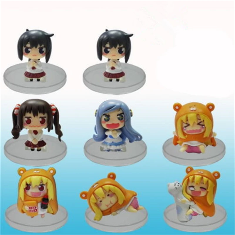 

[PCMOS] 2016 New Anime Himouto! Umaru-chan Doma Umaru Characters 2" PVC Figure 8pcs Set No Box Free Shipping  5619-L