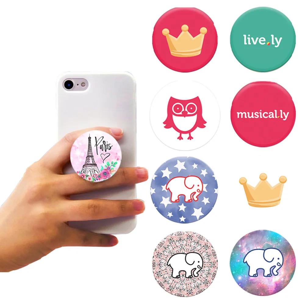 

holder for phone Case Universal bracket Expanding Stand and Grip Mount Tablet car support Finger Cute cartoon holder for phone