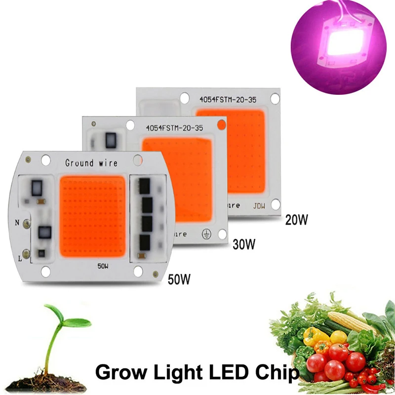 AC220V hydroponice 15 Вт 20 Вт 30 Вт 50 Вт вел светать чип полный спектр 380nm-840nm для комнатных растений рассады расти и цветок