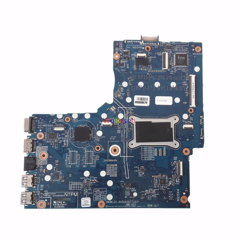 Clearance SHELI FOR HP 350 G2 Laptop Motherboard W/ I3-5010U CPU 796389-001 SNOWI20-6050A2677101-MB-A01 DDR3 Test Oke 1