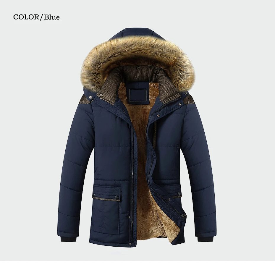 Зимняя куртка мужская брендовая одежда модная повседневная тонкая Толстая теплая Мужская s пальто парки с капюшоном длинные пальто