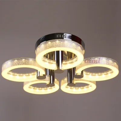 LED 18W Acrylic Ceiling Light with 5 lights Chrome Finish)Size:73*73*20CM 85-265V