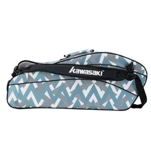Kawasaki сумка для ракетки для бадминтона Профессиональная Большая емкость Сумки для спортзала Спортивная теннисная тренировочная сумка 6 ракетки рюкзак аксессуары