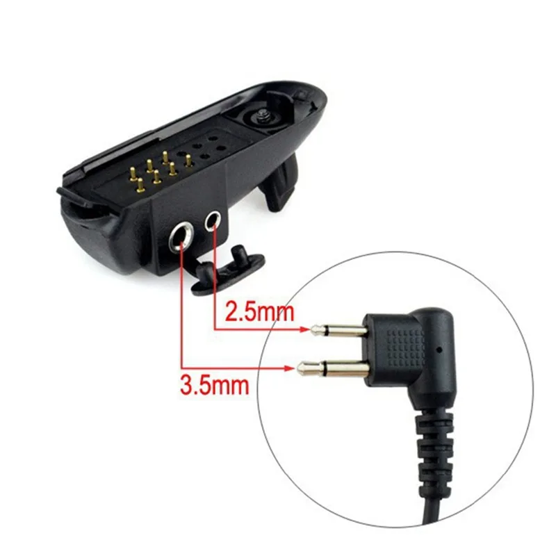 ABGN Hot-2pin Jack 3,5 мм/2,5 мм аудио адаптер для Motorola GP328 GP340 PTX760 PRO5150 к GP300 GP88S радиоприемник J6226A(U