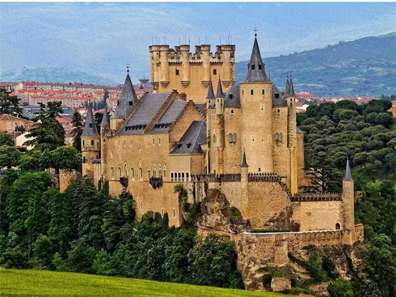 Diamond Painting Full square Europe landscape City castle Royal palace Cross Stitch Embroidery Home Decor | Дом и сад