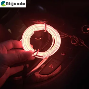 

3M car design DIY EL cold line flexible decoration mold Romantic atmosphere Light Trim strips for Cadillac XTS SRX ATS CTS