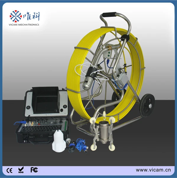 360 degree sewer pipe inspection camera pan tilt drain