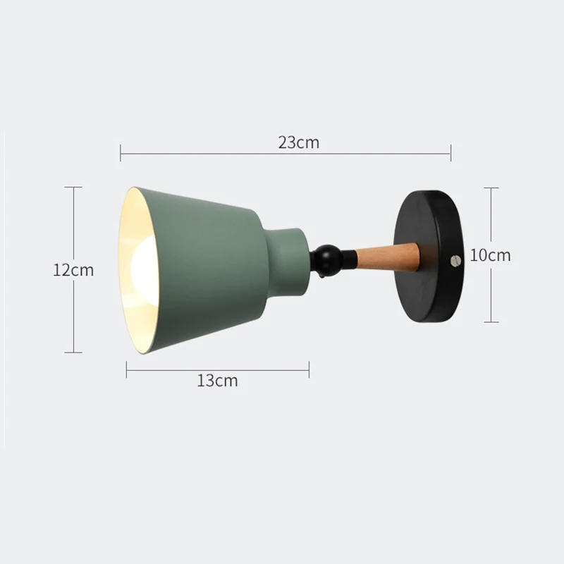 Horsten Nordic Wall Lamp Modern LED Wooden Wall Sconce Japanese Style Lighting Bedside Bedroom Living Room Home Bar-3