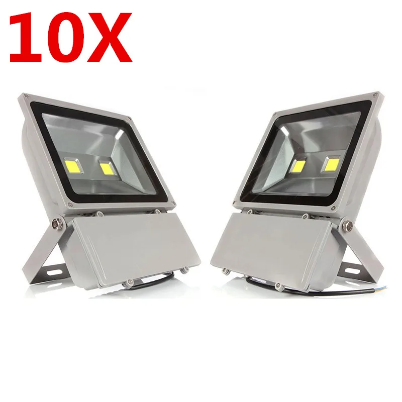 DHL Free Shipping 10pcs/lot 100W LED Flood Light Floodlight Reflect Lighting Lamp AC85-265V Warm white/Natural White/Cold white