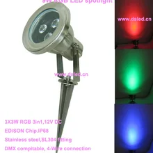 DHL! 5 шт./компл., IP68, высокая мощность, хорошее качество 9 Вт RGB подводный светодиодный светильник, светодиодный светильник для бассейна, работающего на постоянном токе 12 В, DS-10-47-9W-RGB