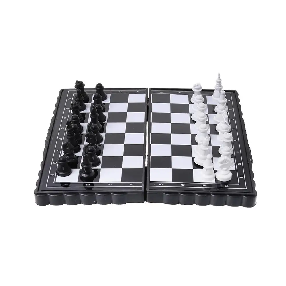 1 Набор, Мини Переносные шахматы, складные магнитные пластиковые шахматные доски, настольная игра, детская игрушка