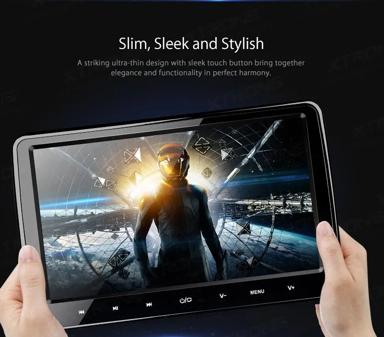 Cheap 10.1" Touch Button Headrest Car DVD Car Headrest DVD Car Headrest Monitor with DVD Function & Built-in HDMI Port 2