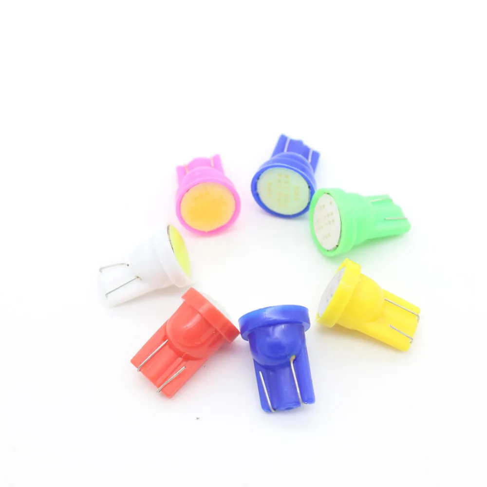 

10X T10 1 COB LED Car Auto External Light License Plate Light Source Interior Lighting Dome Festoon Light Reading Xenon Lamp