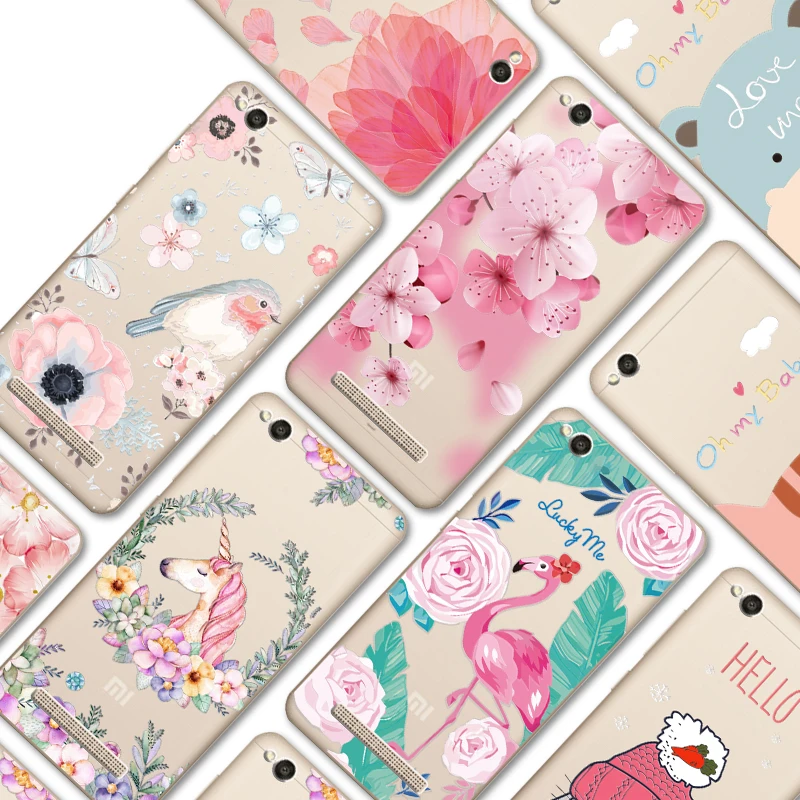 

YOUVEI Rabbit 3D Relief Painted Phone Case Cover For Xiaomi Redmi 4A Cat Dog Case Bag For Redmi 5A 6A Lace Redmi Note 5a pro