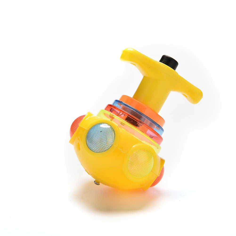 1 шт. специальный флеш-гироскоп красочный пластиковый свет Peg-Top ручной светодиодный музыкальная игрушка для детей