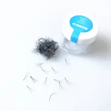 Объемные 3D/4D/5D ресницы 0,10 D curl короткие Стволовые предварительно сделанные вентиляторы, шелковые мягкие ресницы, накладные норковые Индивидуальные ресницы