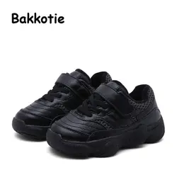 Bakkotie 2018 зима мода малыш бренд Повседневное кроссовки детская обувь из искусственной кожи для маленьких девочек Теплая обувь ботильоны