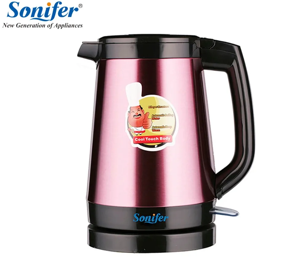 

1.8L Colorful Thermal Insulation Stainless steel Electric Kettle Household Quick Heating Electric Boiling Pot Sonifer