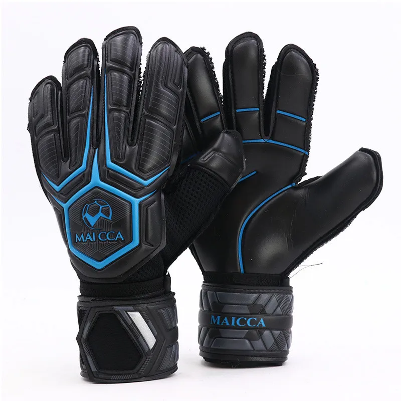 Kids Adult Latex Soccer Goalie Keeper Goalkeeper Gloves Fingers Protection 5-11 