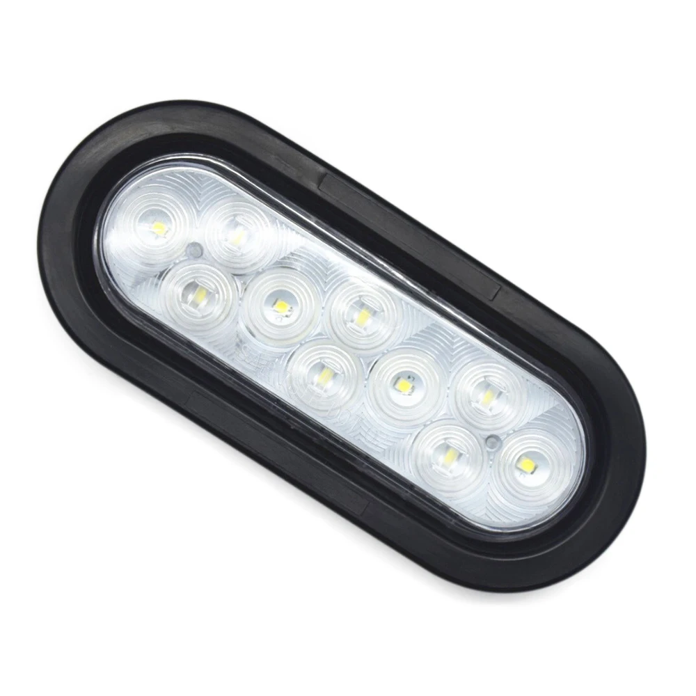 12V US 6"10 LED White Truck Reversing Light Car Rear Backup Lamp