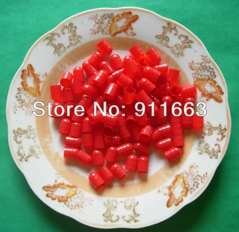 

00# 2,000pcs,High quality! red-white colored,gelatin empty capsules(seperated capsules available)