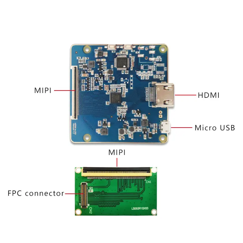 5,5 дюймов 2k ЖК-панель для DLP/SLA 3d принтер модель KLD-1260/1268 экран дисплей MIPI к HDMI привод части платы KLD-1268