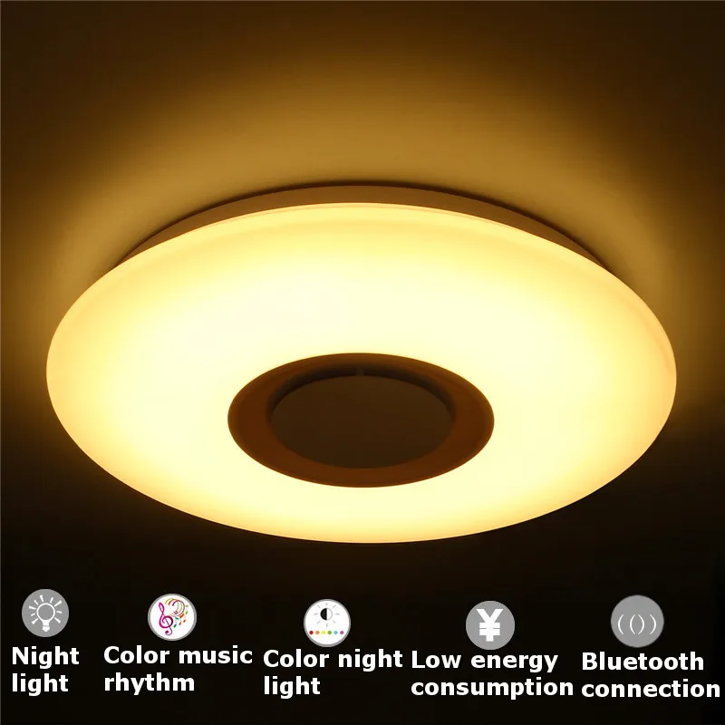 

Mising APP Remote Ceiling Lighting with bluetooth Speaker Smart LED Lamp Music Light Modern Ceiling Lights