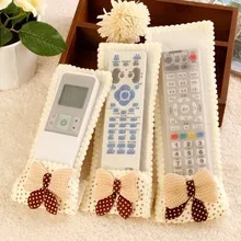 ТВ Кондиционер чехол для пульта дистанционного управления крышка бант кружева крышка смазочные Анти-пыль бантик мини крышка сумки