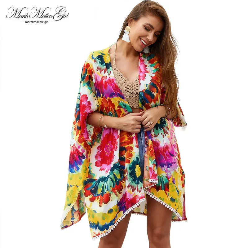 

2019 Sexy Original Design bohemian vestidos deep v neck dress summer beach Dress boho style Women flower print dress