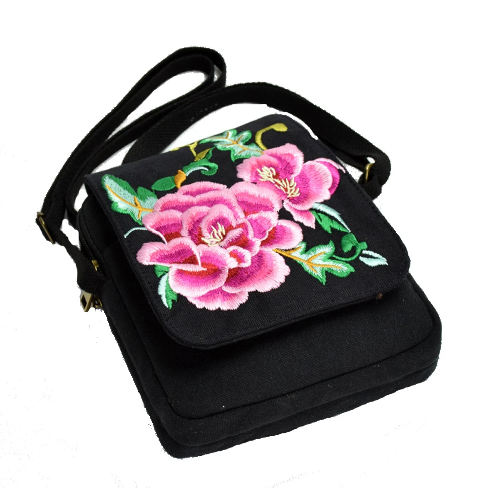 Сумка мессенджер Женская холщовая с цветочной вышивкой|bag canvas|bag bohoembroidery bag |