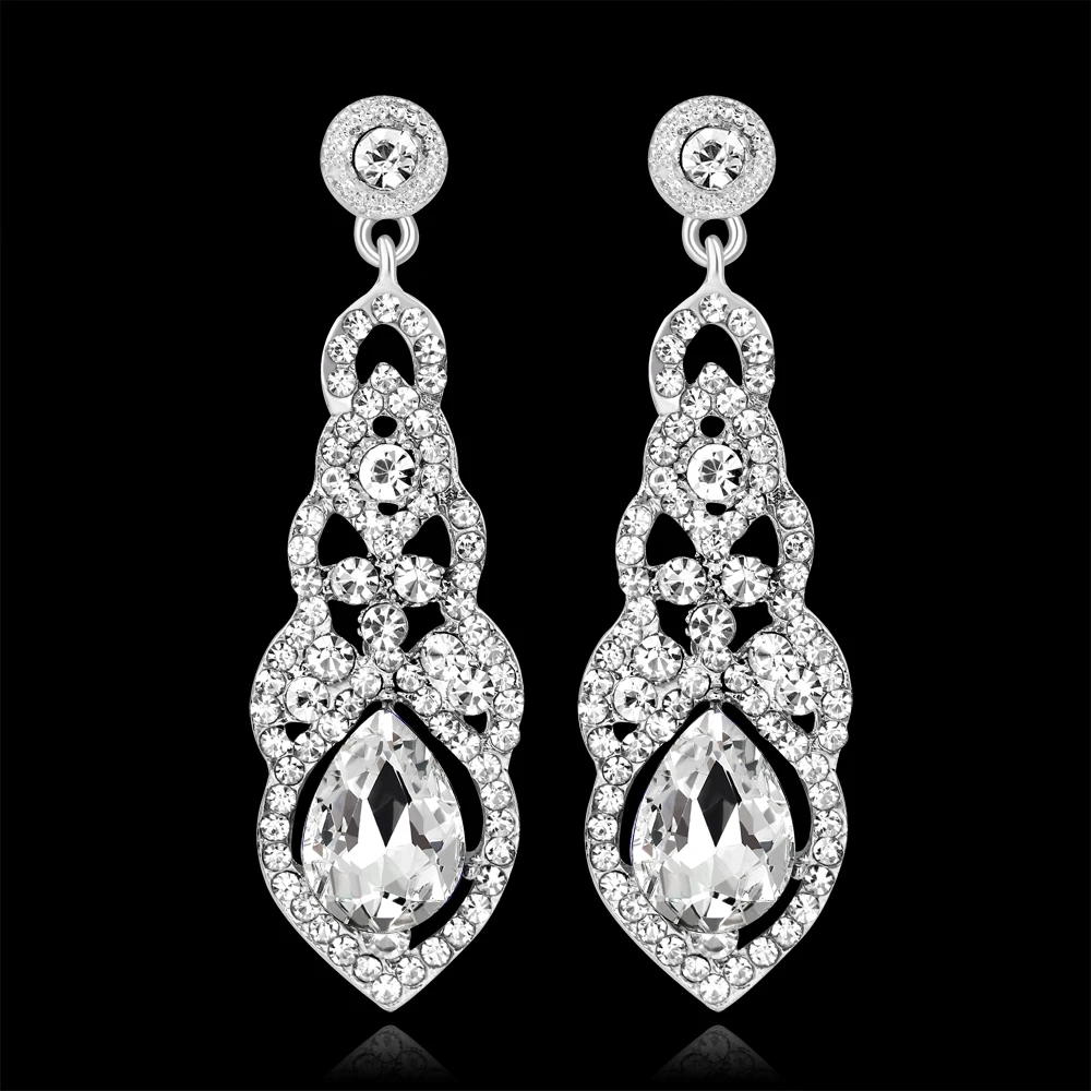 Boucles D'oreilles Pendentifs Argent – Élégantes, Mariage, Edibazzar, Métal Oxydé
