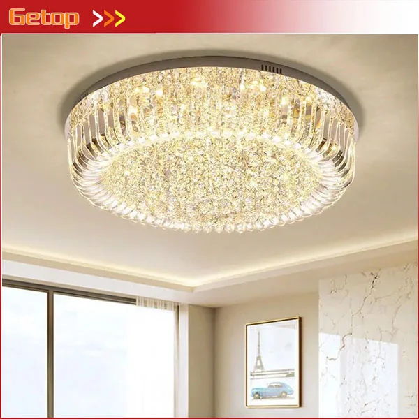 Us 357 0 15 Off Modern Crystal Lights Living Room Led Chandelier Three Color Dimming Remote Control Lamps European Luxury Round Lighting In Ceiling Us 357 0 15 Off Modern Crystal Lights Living Room Led Chandelier Three Color Dimming Remote Control Lamps European Luxury Round Lighting In Ceiling