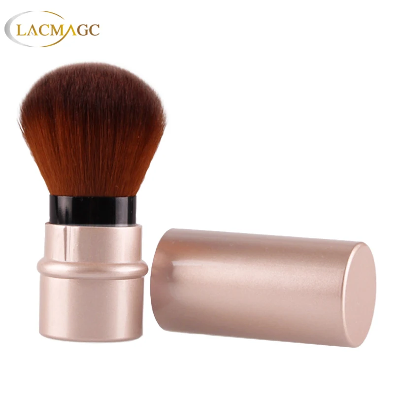 1Pc Mini Retractable Foundation Makeup Powder Brush Travel Size Portable Blush Brush