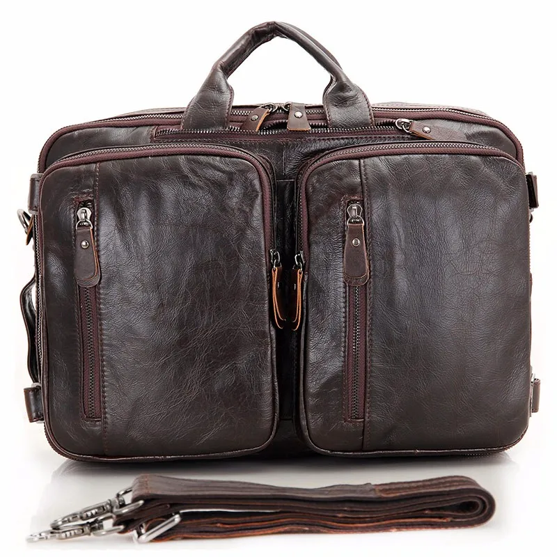 J.M.D натуральная кожа сумка для ноутбука сумка для мужской портфель большой размер сумка-портфель сумки 7014