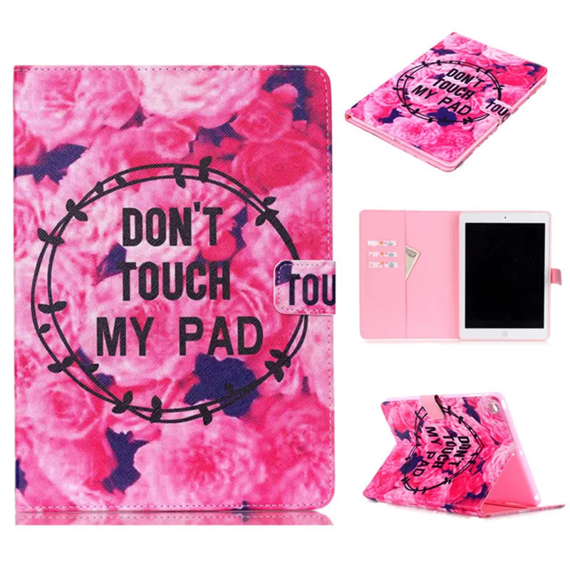 White Cat Case for Ipad Air 1 PU Leather Cute Eyes Magnet Smart Flip Stand Wallet Tablet Cover With Card Slots & OPP Bag 1 PCS   (36)