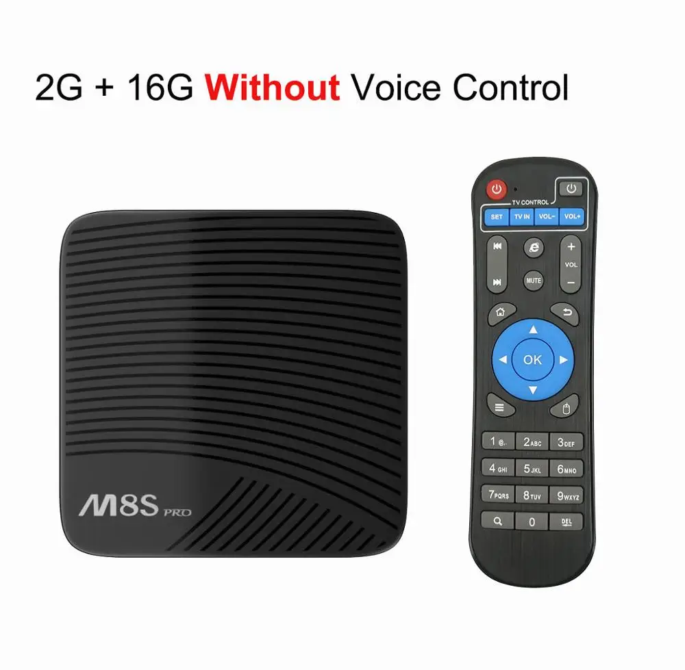 Mecool Amlogic S912 Android tv Box DDR4 Восьмиядерный Смарт 7,1 16 Гб 2,4G/5G WiFi BT 4,0 Airplay Miracast HD 4K M8S Pro медиаплеер - Цвет: 2g 16g Without Voice