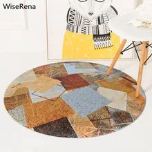 Современный кофе геометрический круглый ковер спальня гостиная стол подвесная корзина круглый ковер ванная и туалет нескользящий коврик tapete домашнего использования