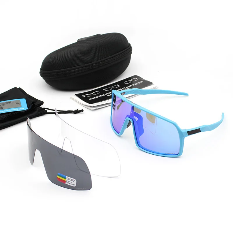 Поляризационные очки с 3 линзами для спорта на открытом воздухе, для езды на велосипеде, Mtb, шоссейные, велосипедные солнцезащитные очки, очки для езды,, мужские, женские, велосипедные очки