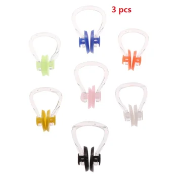 

3pcs Silica Gel Swimming Watertight Nose Clip Swim Fitness Pool PC Nasal Splint