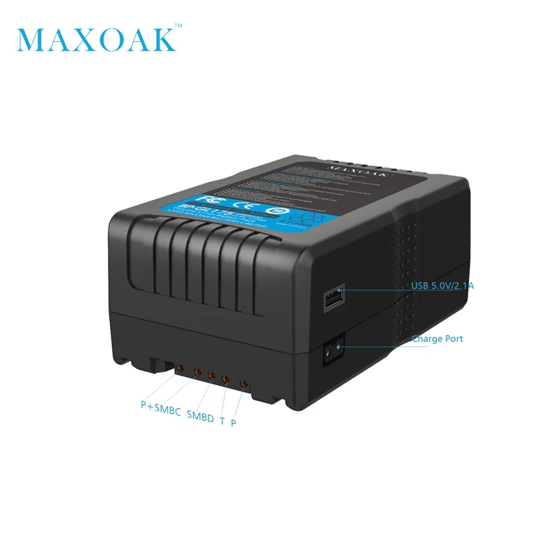 MAXOAK V177 V крепление батареи 177Wh 12000 mAh/14,8 V литий-ионный аккумулятор V-Mount v-замок для видеокамеры и видеокамеры