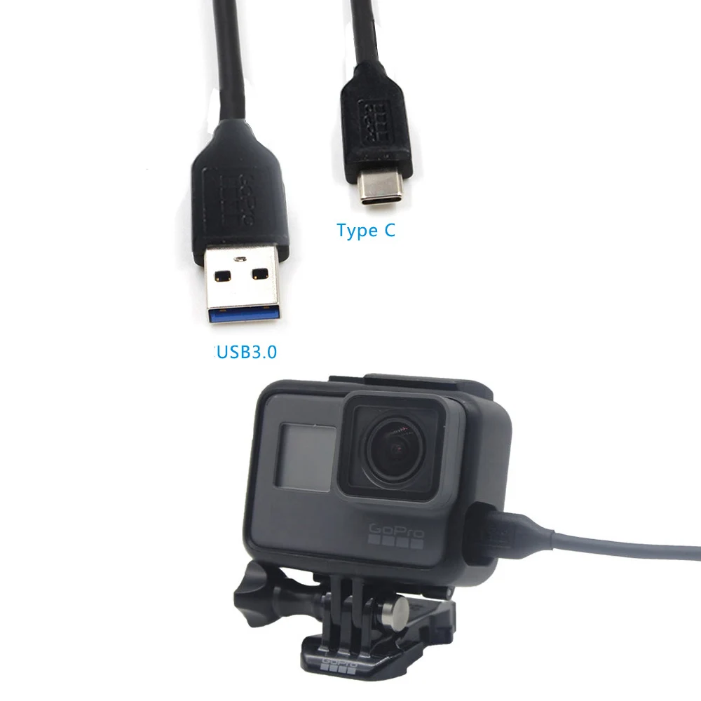 Для экшн-Камеры Gopro Hero 7/6/5 Быстрая Беспроводная зарядка USB Hero5 сессии кабель USB type-c для синхронизации данных USB кабель для передачи данных для спортивной экшн-камеры Go Pro пульт дистанционного управления для спортивной Камера аксессуары