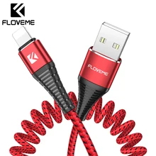 FLOVEME 2A USB высокопрочный Быстрый кабель для iPhone XR XS Max X 8 7 Plus кабель для зарядки и передачи данных