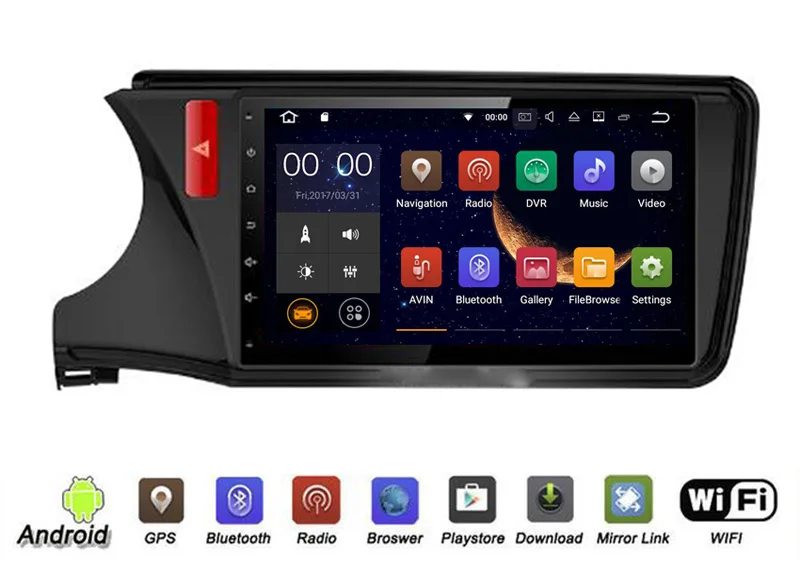 Perfect YESSUN For HONDA CITY 2014~2016 Android Car GPS Navigation player Multimedia Audio Video Radio Multi-Touch Screen 1