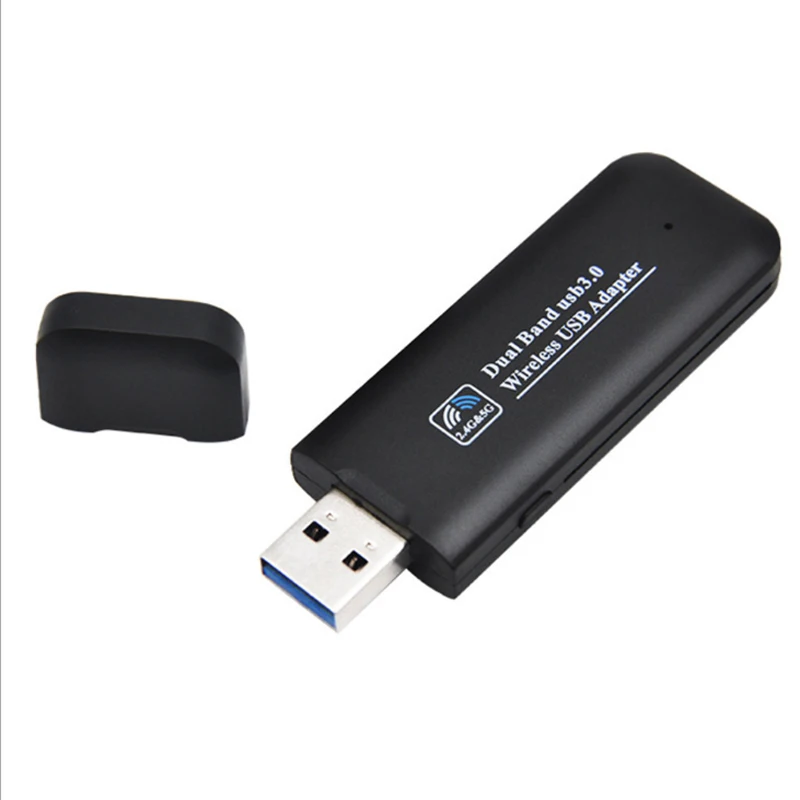 2,4 г/5,8 г Dual Band Беспроводной USB3.0 адаптер 802.11ac 1200 Мбит/с Wi-Fi сигнала Receiever Беспроводной адаптер микропроцессора оси для рабочего стола/ноутбука