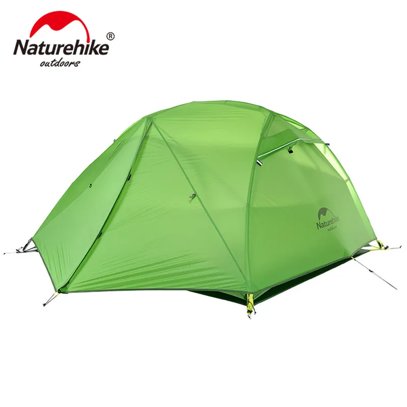 Online Tienda de campaña Naturehike mejorada Star River tienda de campaña ultraligera 2 personas 4 temporada 20D tienda de silicona con alfombra gratis NH17T012 T