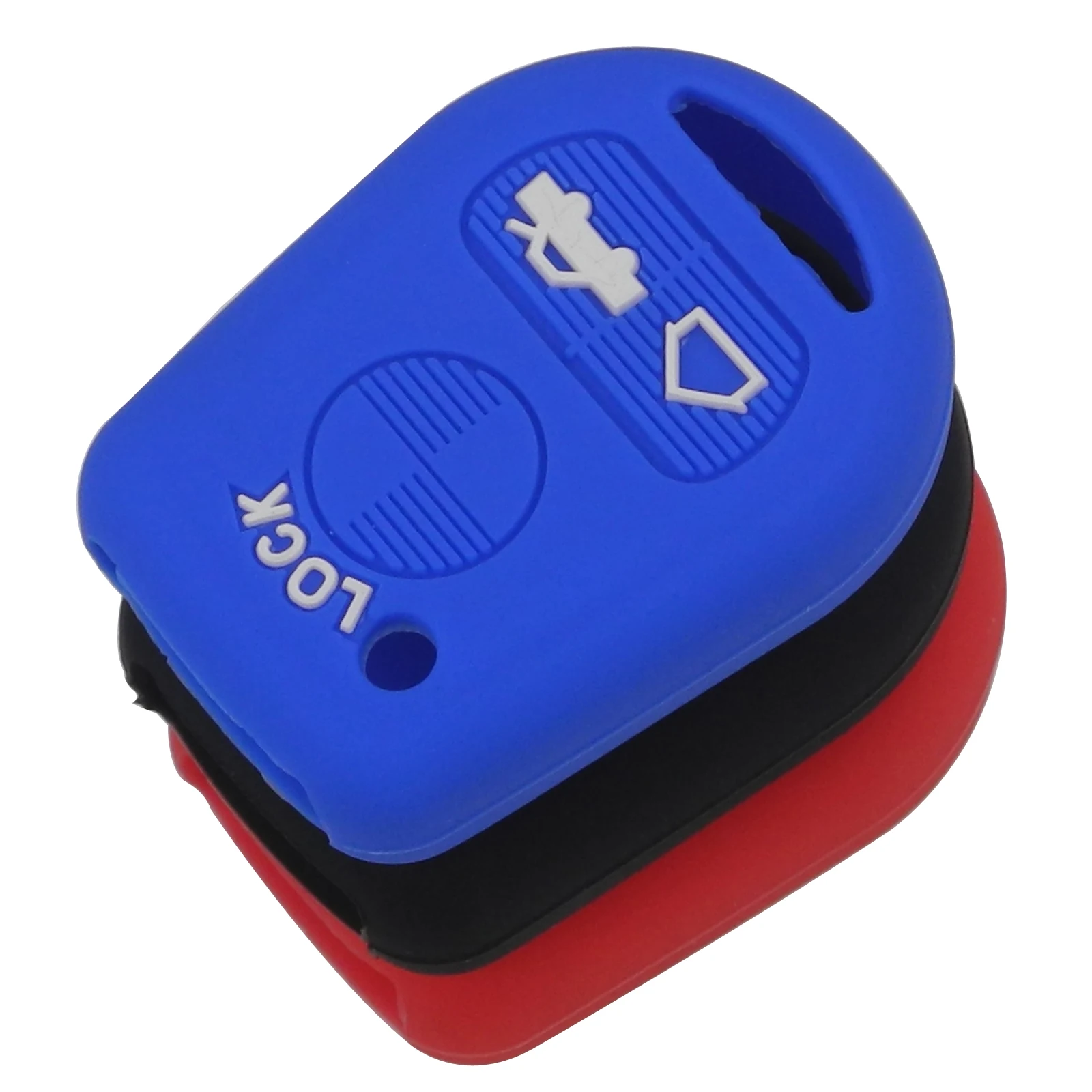 

jingyuqin for BMW E31 E32 E34 E36 E38 E39 E46 Z3 3Buttons Straight Remote Car Key Silicone Case Cover FOB Styling