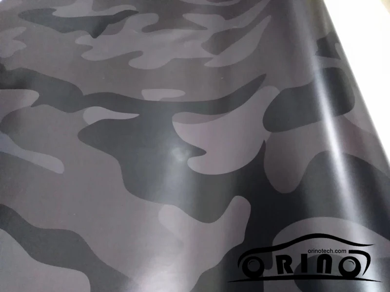 Black Grey Camouflage Vinyl Wrap-2