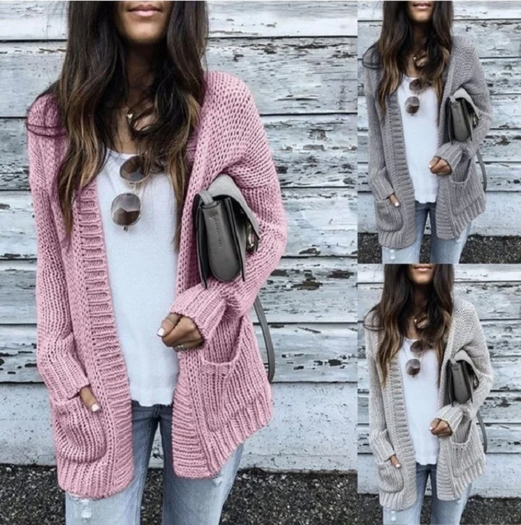 

Long Sleeve Cardigan winter Sweater Women Fashion Casual Knitted Cardigan harajuku autumn streetwear winter cardigan women 5xl