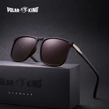 POLARKING Марка Квадратные Поляризованные Солнцезащитные Очки Для Мужчин Модные Пластиковые Солнцезащитные Очки Для Мужчин Путешествия Вождения Очки óculos